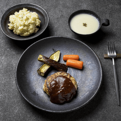 ハンバーガー定食